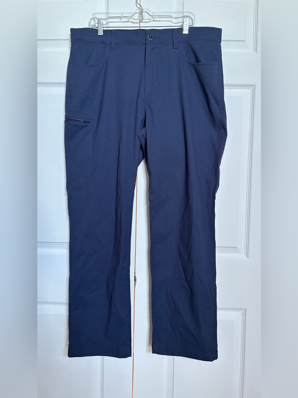 Orvis Tech Pants Men’s 38x32 Navy Stretch Water Repellent Hiking Travel